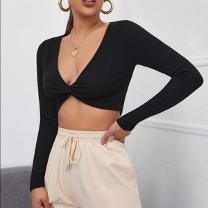 Forever 21 Twist Front Crop Top